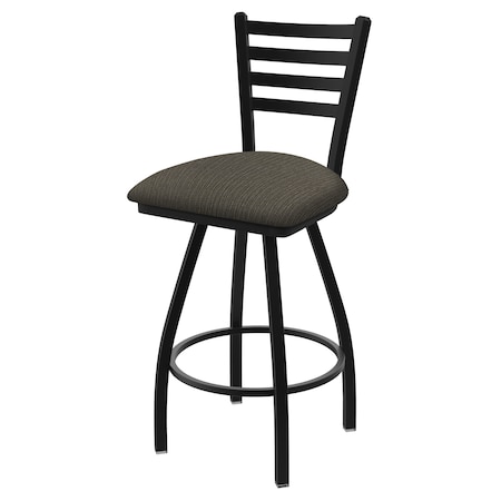 Holland Bar Stool Co 30" Swivel Bar Stool, Black Wrinkle, Graph Chalice Seat X410